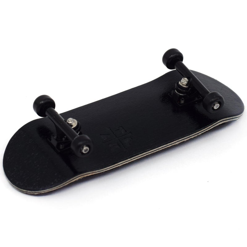 Teak Tuning 32mm Pro Fingerboard Complete - Fully Assembled with Pro Level Components - Pro Shaped Wooden Deck (32x97mm), UltraSpin Bearing Wheels, Prodigy Gen2 Trucks - All Blacks - Image 2